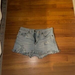 Wrangler cut off shorts.